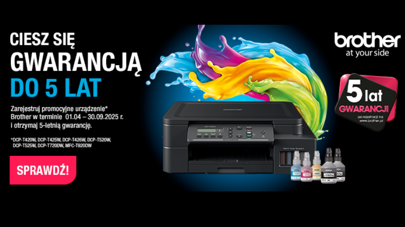 Brother - promocja 5 lat gwarancji